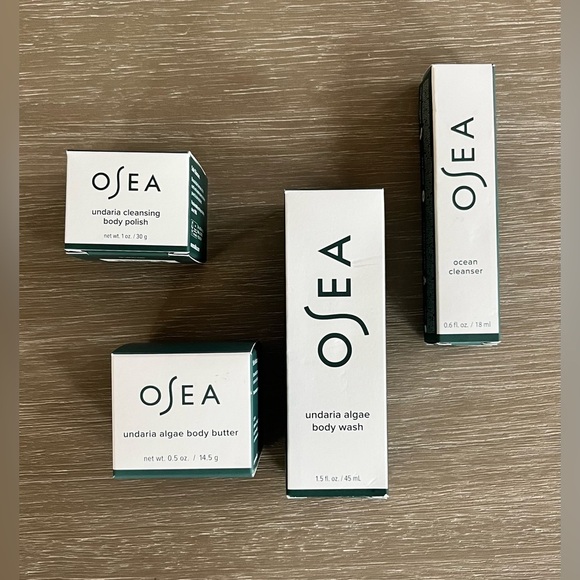 Osea Skincare Set of 4 Travel Size, Body Wash, Cleanser, Polish & Butter. - Picture 1 of 10